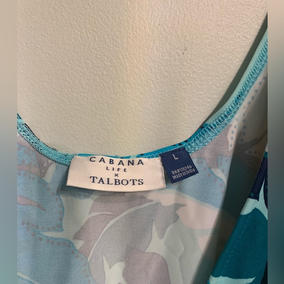Cabana Life x Talbots (Size Large) Bathing Suit Top; Teal Blue’s, Navy + more - Picture 3 of 7
